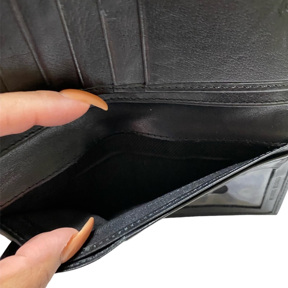 Women’s Pre- Loved Black Genuine Leather Guess Bi-Fold Slim Wallet - Picture 7 of 8